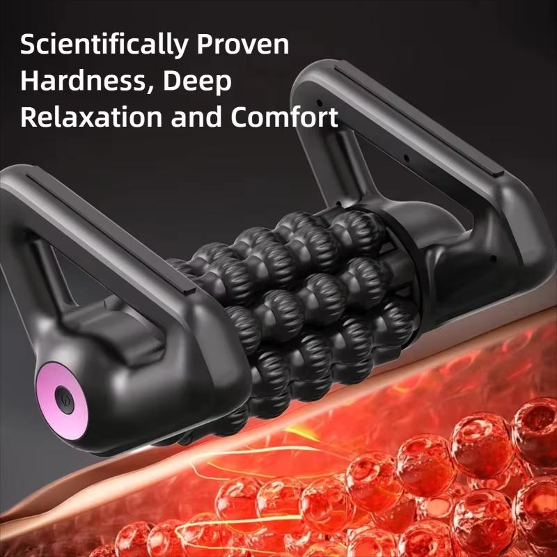 Multifunctional Electric Rolling Massager Shaft Whole Body Muscle Relaxation Automatic Yoga Column Roller for Deep Tissue Relief