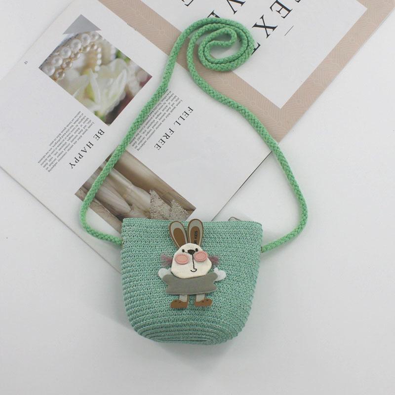 2024 Women's Mini Cartoon & Straw Flower Messenger Bags - Cute Beach Accessory