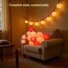 Atmosphere Outdoor LED String Lights - Cotton Ball Fairy Stars for Camping, Christmas, and Tent Decoration
