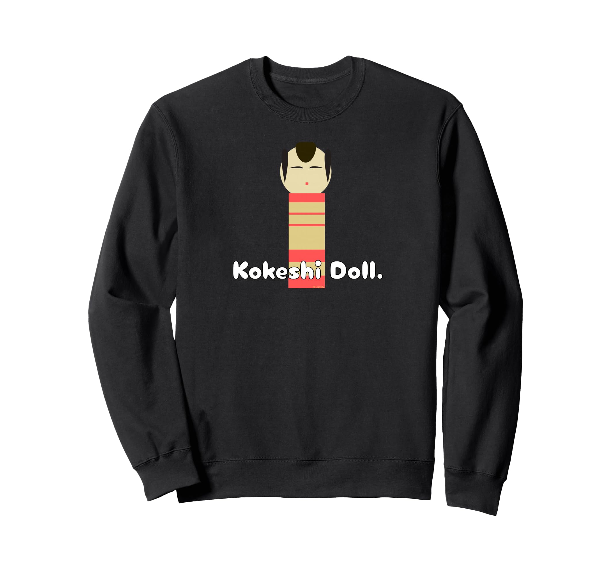 

Kokeshi Kokeshi retro sweatshirt Doll. doll, Showa/Taisho era, souvenir, чёрный