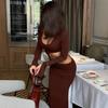 European and American Fashion and Sexy Side Split Hip Long Dress, New Spice Girl Hot-selling U-neck Long-sleeved Temperament Dress