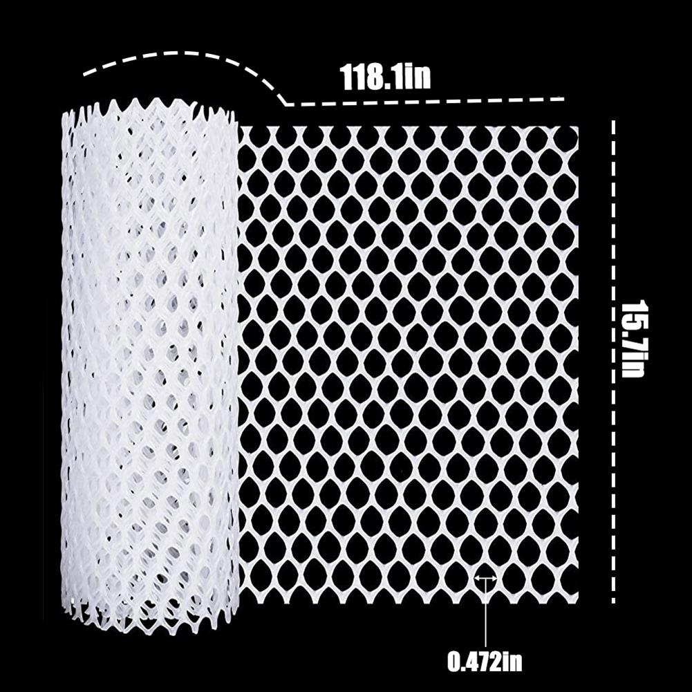 

1/2/3PCS Plastic Wire Mesh 300*40cm Plastic Fence Roll Garden Net Cat Pet Chicken Wire Mesh Plastic Net Fence Breeding Net 1PCS білий