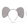 1 Set Elephant Hair Accessories Elephant Headband Ears Nose Tail Bow Tie Animal Costume Kit Accessories for Halloween Cosplay