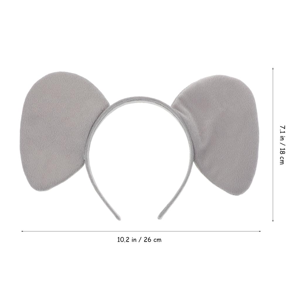 1 Set Elephant Hair Accessories Elephant Headband Ears Nose Tail Bow Tie Animal Costume Kit Accessories for Halloween Cosplay