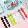 5Pcs Cable Organizer Ties Management for Headphones Flexible Wire Silicone Reusable Cable TV USB Computer