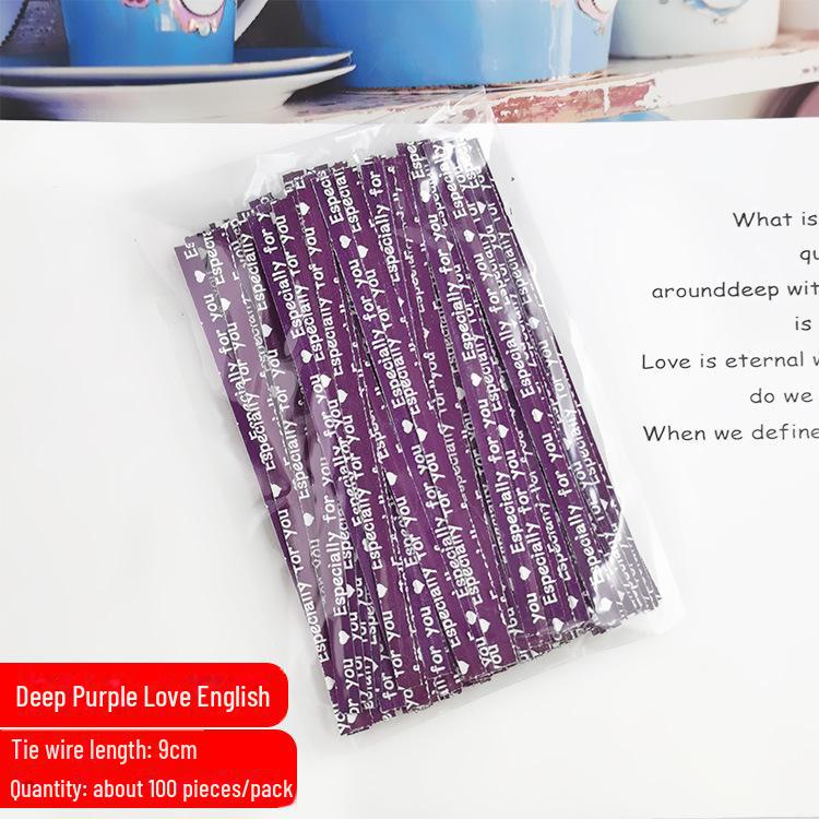 Multicolor Lollipop Tie Wire for Sealing Biscuit and Pastry Bags