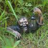 Lanterna Zombie Scultura Horror di Halloween, Ornamento d'Atmosfera, Decorazione Giardino Cortile