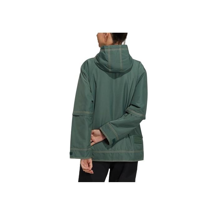 Adidas Originals Velcro Design Casual Sports Cotton Jacket Women Jacket Forest-Green GN9079