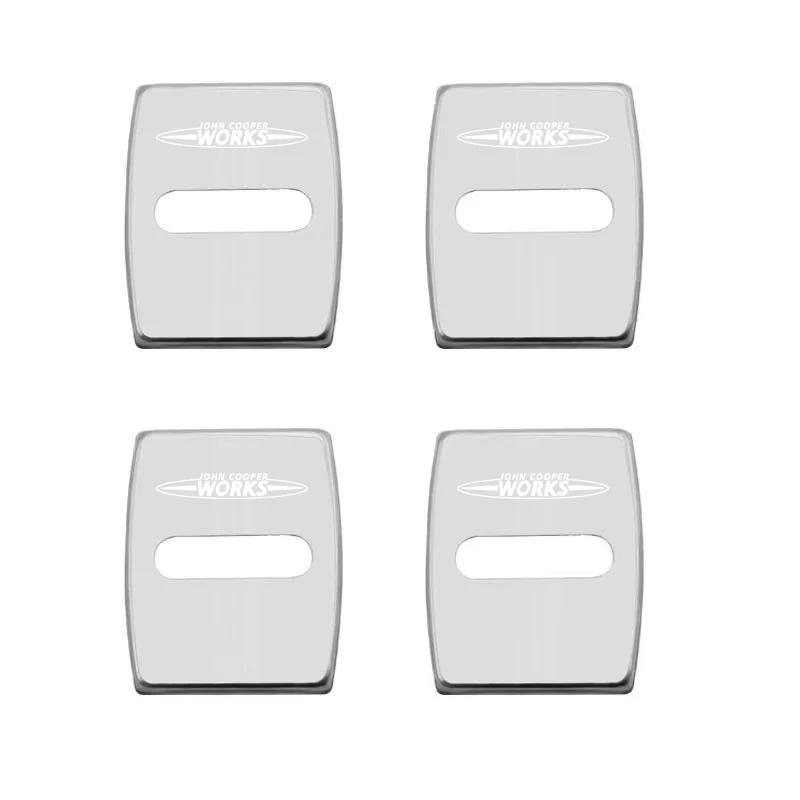 Zinc Alloy Car Door Lock Buckle Cover Protective Covers For MINI JCW Cabrio Cooper Countryman Aceman Clubman Coupe Paceman Uylez55