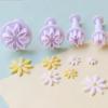 4pezzi Mini Fiore Margherita Taglierino in Argilla Polimerica Designer INS Fai da Te Gioielli Modellazione Texture Decorazione Floreale Stampo da Taglio a Pressione Primavera