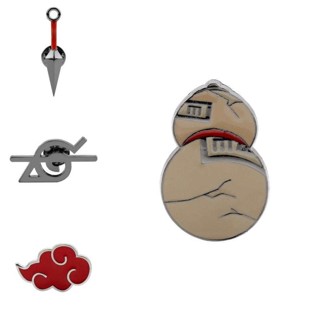 Naruto Cherry Blossom Alloy Badge With Embossed Rinnegan For Anime Fans