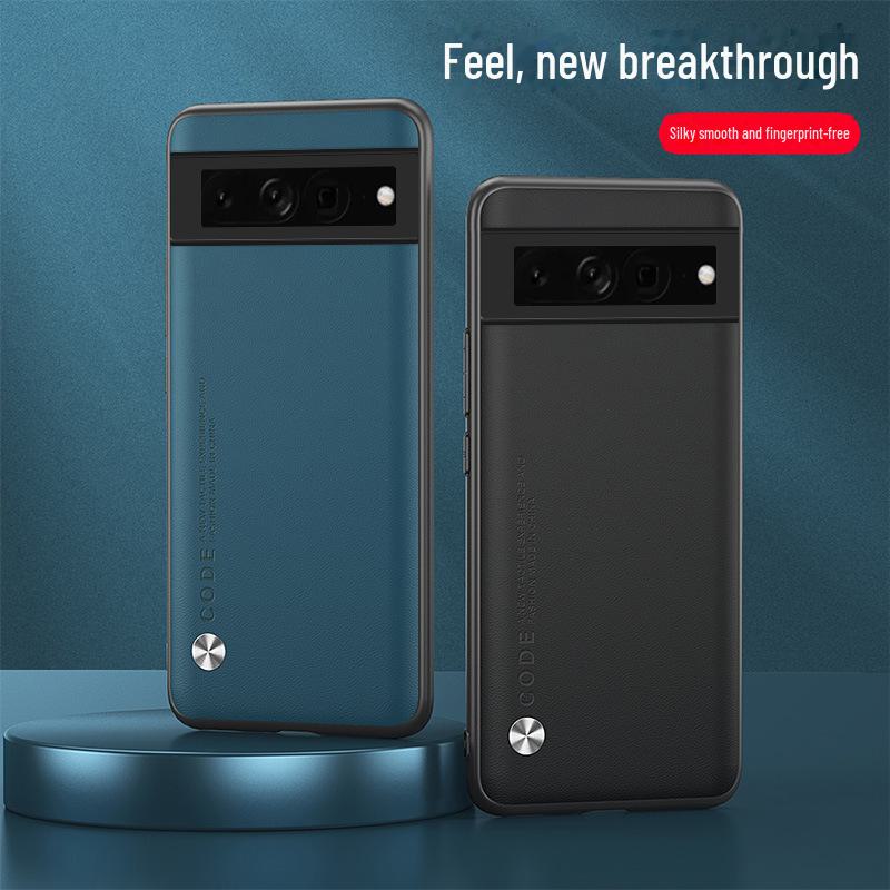 Kreativní kožený obal na telefon pro Google Pixel 7 Pro & 6A; Jednobarevné, Jednoduchý design, Ochranný kryt