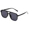 Retro Double-Bridge Sunglasses with Large Ocean Lenses - Fashionable and Simple Design