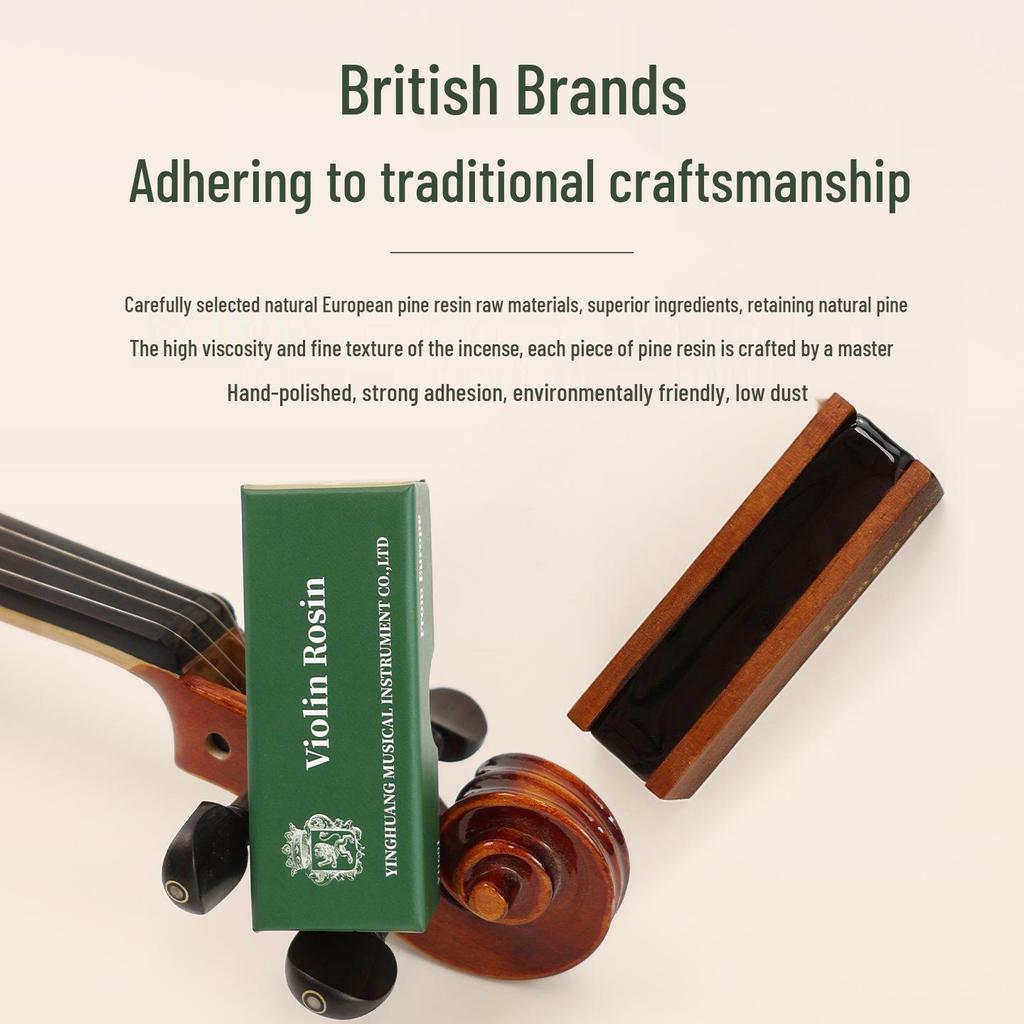 UK Imported High Purity Violin, Cello & Erhu Rosin - Universal Performance Grade, Low Dust