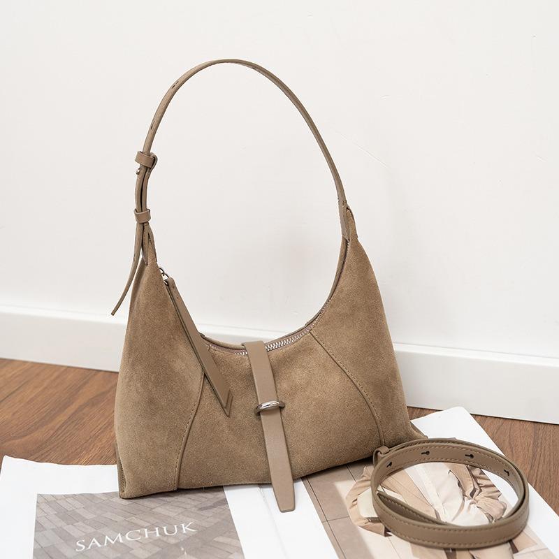 Leather bag women s autumn and winter new niche women s bag commuter shoulder bag texture messenger bag handbag
