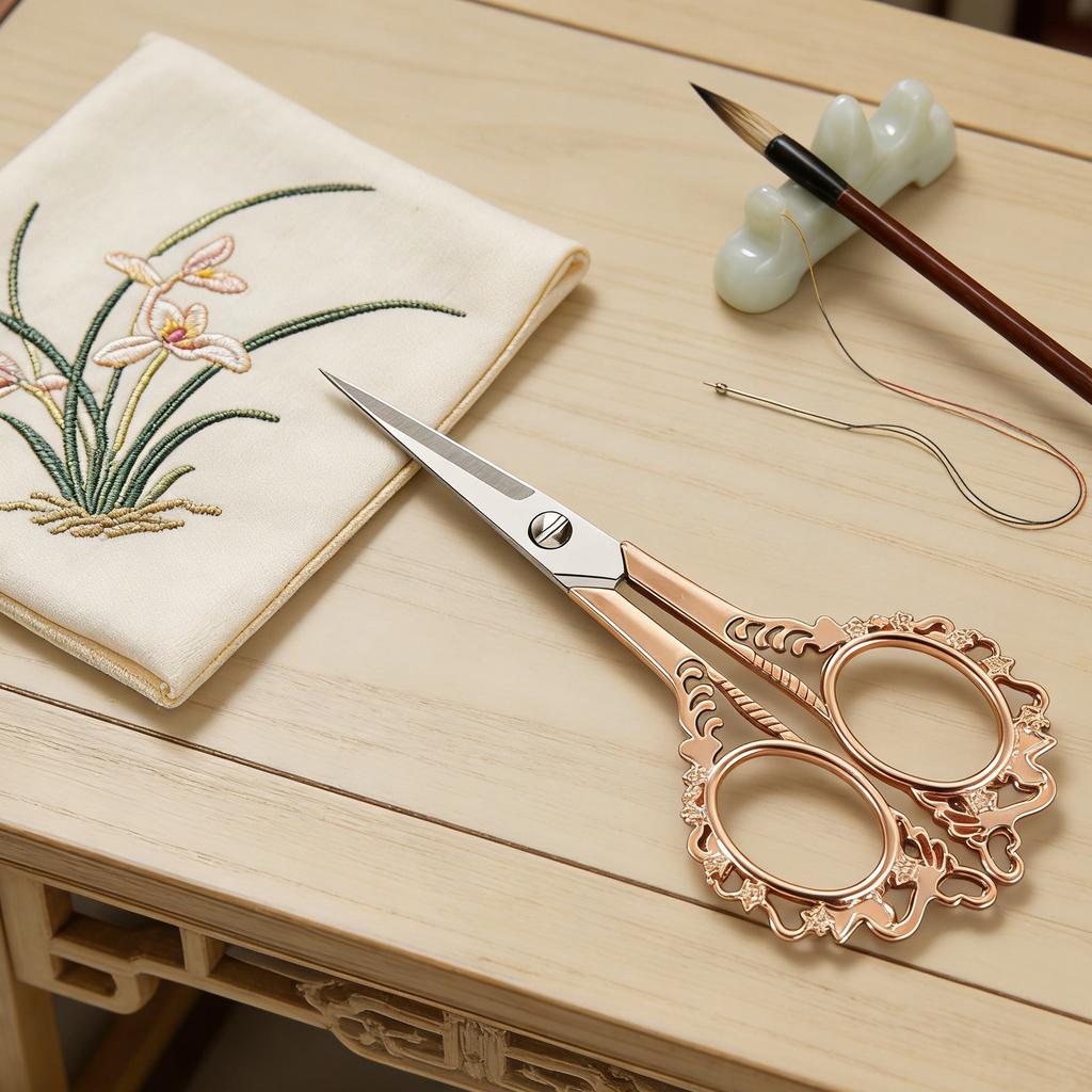 1PC, Durable Vintage Scissors Sewing Scissors Embroidery Tailor ScissorsFabric Cutter Craft Tool Sewing Supplies Sewing Tools