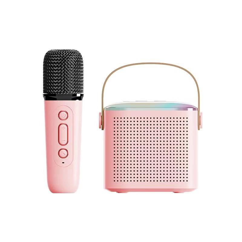 Y1 Mini Microphone Family Karaoke Machine 90W High Power Wireless Portable Microphone Bluetooth Speaker Stereo Karaoke Subwoofer