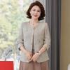 YUZHAOLIN Dünne Frühlings-Blazerjacke für Frauen mittleren Alters