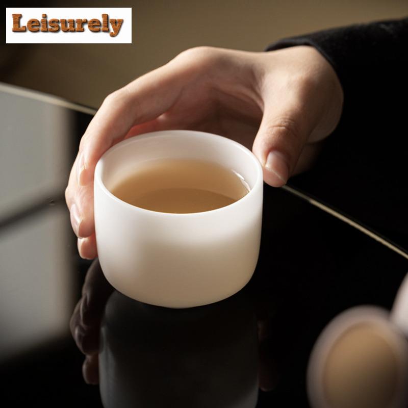 Ręcznie robiona Filiżanka do herbaty z Porcelany Glinianej Jaspisu Osobista Filiżanka Mistrza Pojedyncza Miseczka do herbaty Kubek na wodę Filiżanka do medytacji Zestaw do herbaty Kung Fu Naczynia do picia