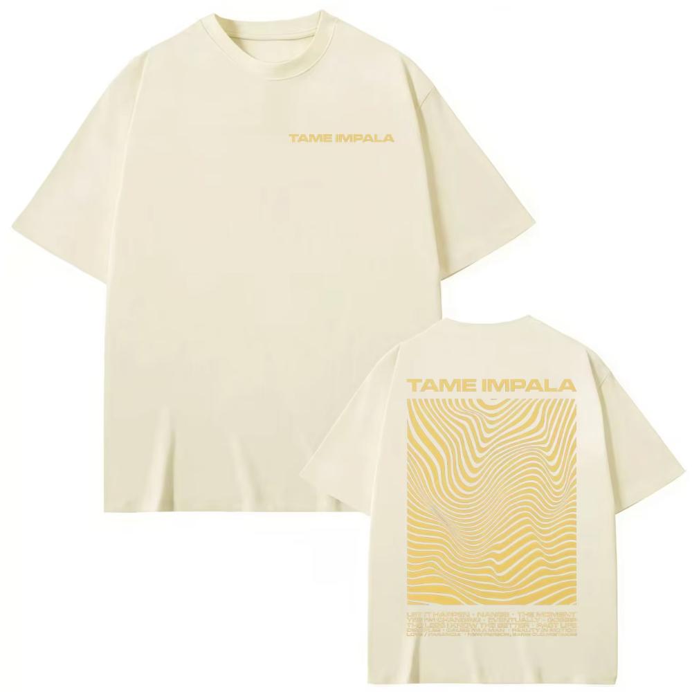 

Rock Band Tame Impala Merch T Shirts High Quality Fashion Oversized T-shirts Men Women Casual Cotton Short Sleeve T-shirt 3XL
