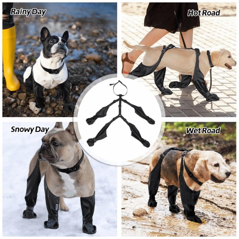 Anti-Slip Pet Paw Protector Waterproof Dog Suspender Sock Anti-fall Dog Rain Booties Pet Outdoor