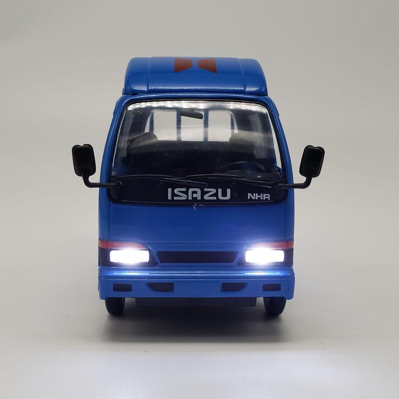 1/32 ISUZU NHR Alloy Car Model Diecasts Metal Dump Truck Vehicles Model Sound and Light Simulation Collection Childrens Toy Gift