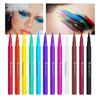12 Kolorowy Matowy Wodoodporny Płynny Eyeliner Trwały Kolor Farba do Twarzy