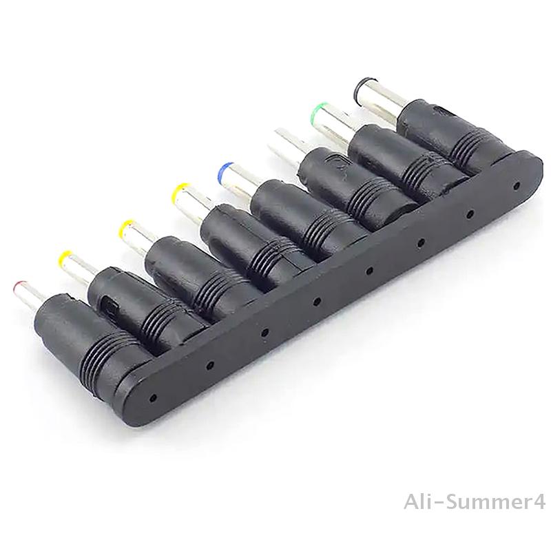 8 Stück Universeller Laptop DC-Netzteil-Adapter-Stecker AC DC Buchse Ladeanschluss Stecker Netzteil Konvertierungsstecker