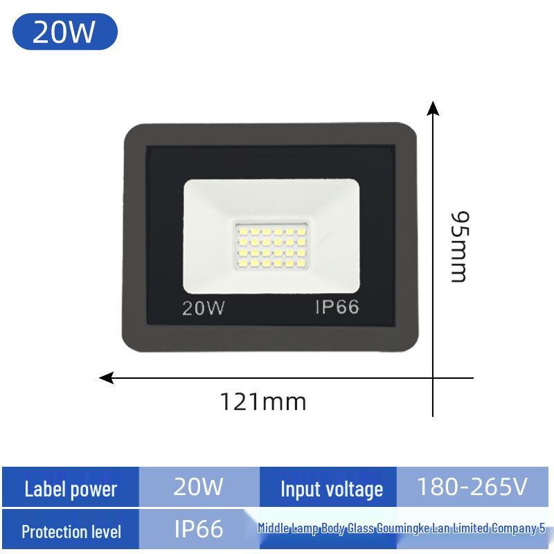 High-Power Waterproof Graphene LED Floodlight: 50W-100W Outdoor Projection Lighting