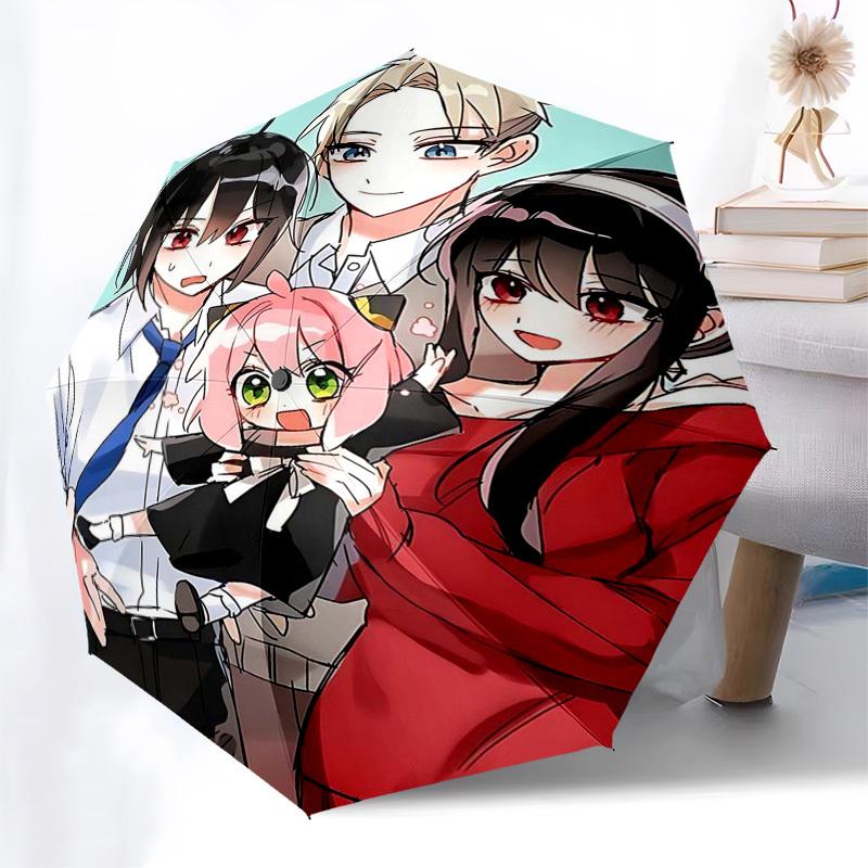 

1pc Anime Characters Umbrella, Automatic Opening, Foldable Design, Iron Frame, Outdoor Use, Festival Gift, Suitable for Fans, Travel, Daily Use, Great