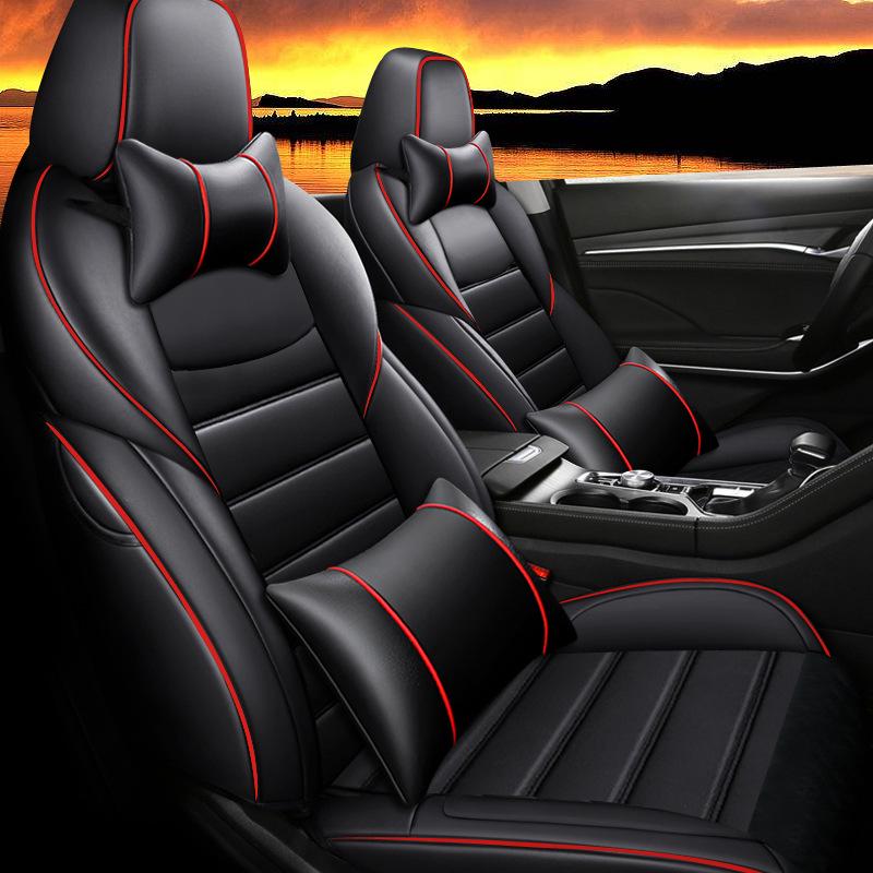 HMGJ Custom Leather Seat Cover for Changan CS75: Full Wrap, Sports Design, All-Season Use