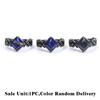 White Crystal Stone Ring Punk Style Amethyst Ring Newest Crystal Ring  Fashion Accessories