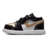Air Jordan 1 Low ALT SE BT Gold Toe Dziecięce Trampki Czarne Metaliczne-Złoto-Białe DZ6319-071