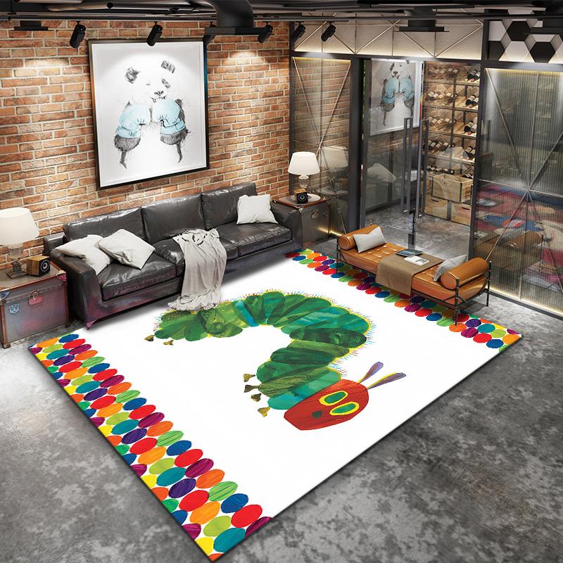 The Very Hungry Caterpillar Carpet Rug For Living Room Bedroom Home Sofa Decoration Kids Play Nonslip Floor Mat