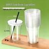 Disposable PET Cold Drink Cups with Lids