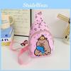 Capybara Printed Children Diagonal Package Polychrome Casual Outdoor Chest Bag