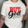 Letter Print Drop Shoulder T-shirt Short Sleeve Crew Neck Casual Top For Summer Women's Clothing Tops Funny Letter Women T-shirt