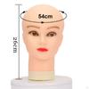 Glatze Mannequin Kopf Make-Up Puppe Freistehende Robuste Perücke Display Puppe für Schal Salon