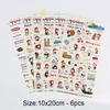 5pcs/6pcs Cute Cartoon Rabbit Animals Sticker PVC Diary Sticker Scrapbook Decoration Stationery Stickers for Cup Mobile Phone
