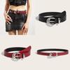 Fashion Women Belt Pu Leather With Needle Buckle For Casual Wear And Denim Styling