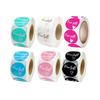Thank You Gift Box Stickers - 6 Color Adhesive Labels for Packaging Decoration