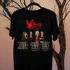 Vixen Bandturné 2025 Svart Fullstorlek 100% Bomullsskjorta Gåva Fläkt AD219 Unisex T-shirt