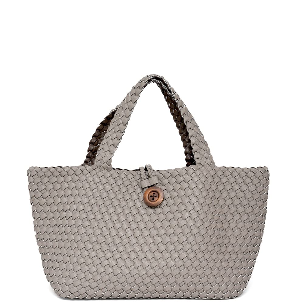 

VITAFELICE Reversible Mesh Big Tote Bag for Women, bsib-p4212s (Gray Charcoal)