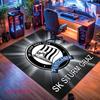 Tappeto con logo SK Sturm Graz per Soggiorno, Camera da Letto, Decorazione Divano di Casa, Tappetino Antiscivolo per Giochi Bambini