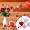 Valentine's Day Gifts Balls Pendant Plastic Heart-shaped Decor DIY Ornament Party Year Supplies Ornaments New Home Gift X5U0