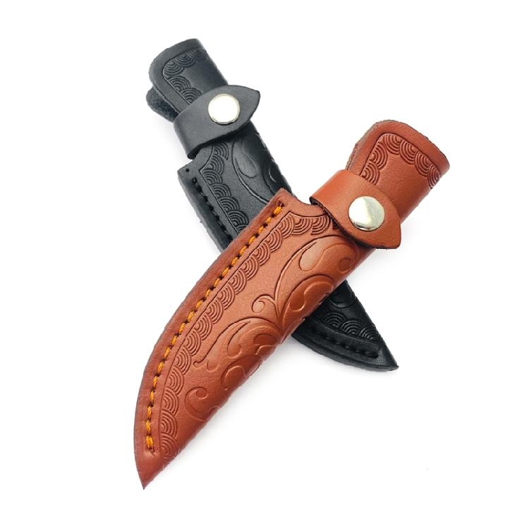 Embossed Leathers Sheath Knife Pocket Folding Knife Sheath Carriers Holsters