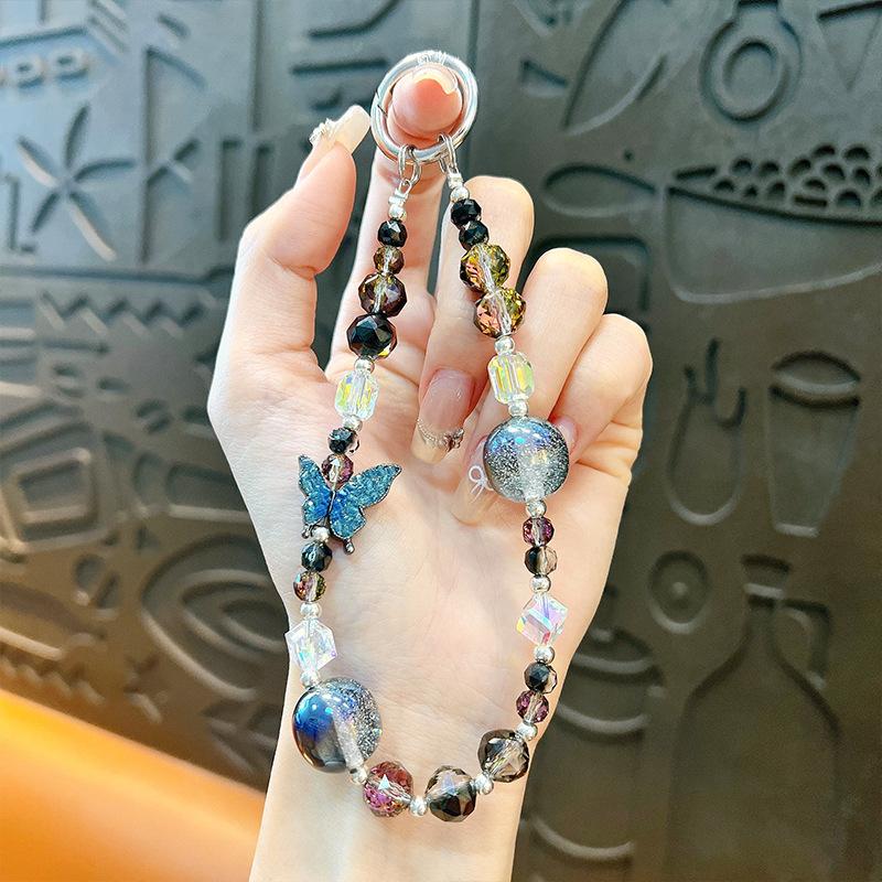 

Флеш Бисерая Цепочка для Мобильного Телефона Кристальный Бант Брелок Сумка Шнурок Жемчужный Шнурок для Мобильного Телефона Маленький Подарок 1pc