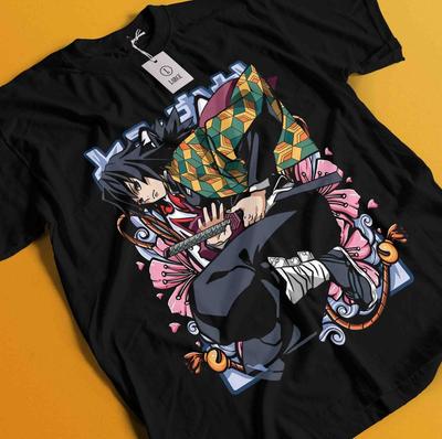 Μπλουζάκι Demon Slayer Tshirt Tomioka Giyu Tanjiro T-Shirt Muzan Doma Kokushibo Tee