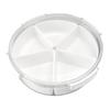 Sensory Bin with Lid Removable Storage Inserts 5 Grids Multifunctional White Sensory Bins for
