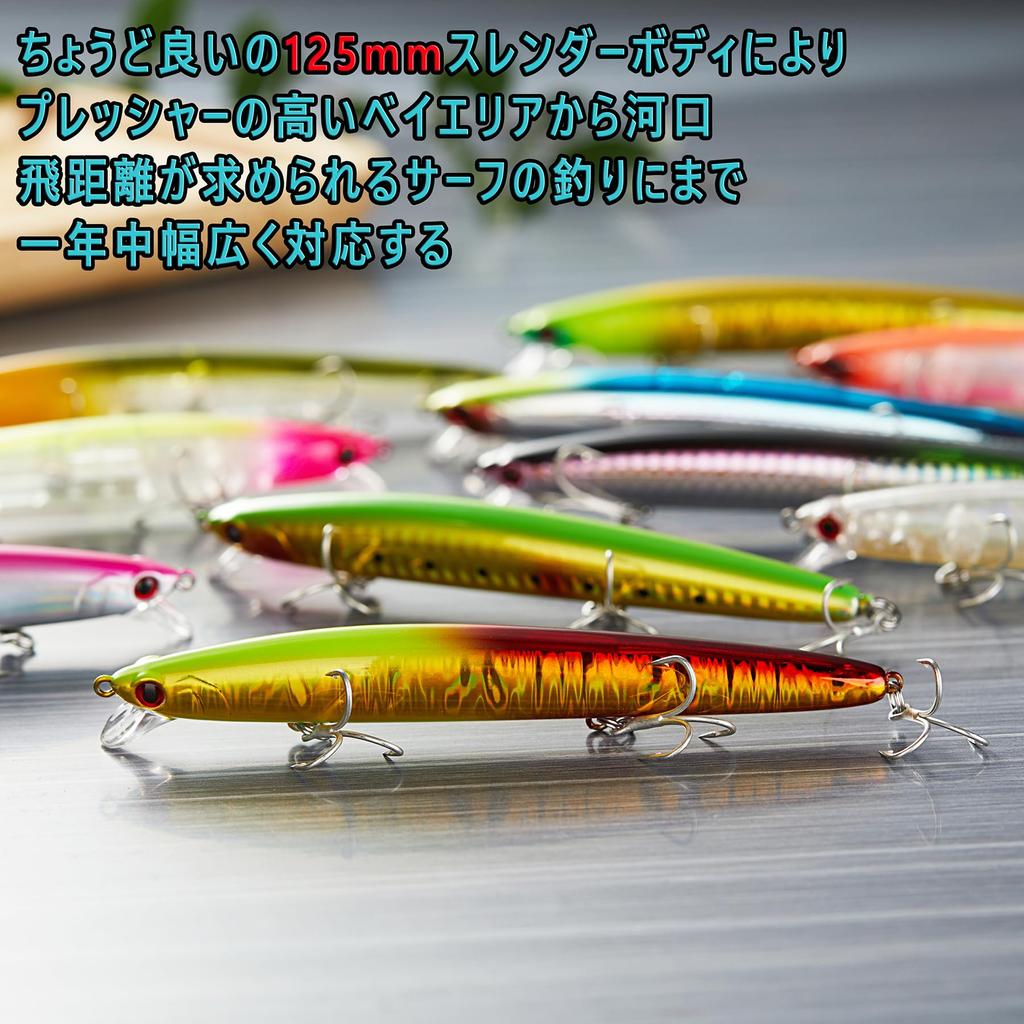[KOKO Lure] Seabass Lure Minnow 125F 14g Floating Minnow Seabass